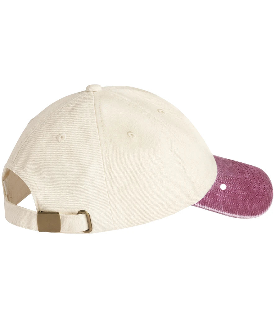 Beechfield - Contrast Peak Low Profile Vintage Cap