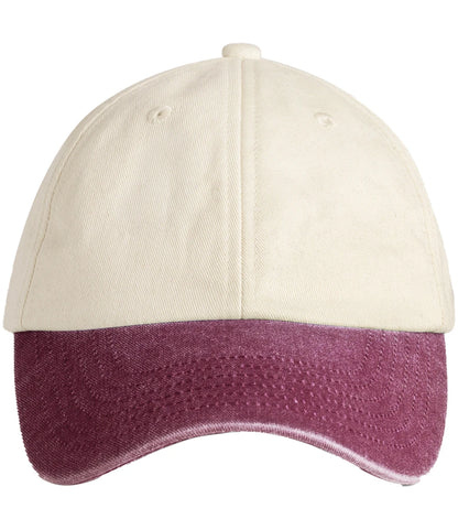 Beechfield - Contrast Peak Low Profile Vintage Cap