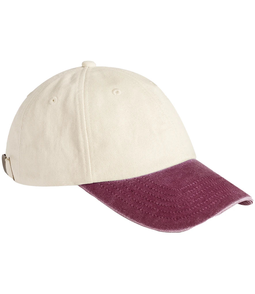 Beechfield - Contrast Peak Low Profile Vintage Cap