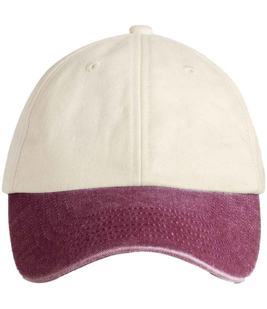 Beechfield - Contrast Peak Low Profile Vintage Cap - Pierre Francis