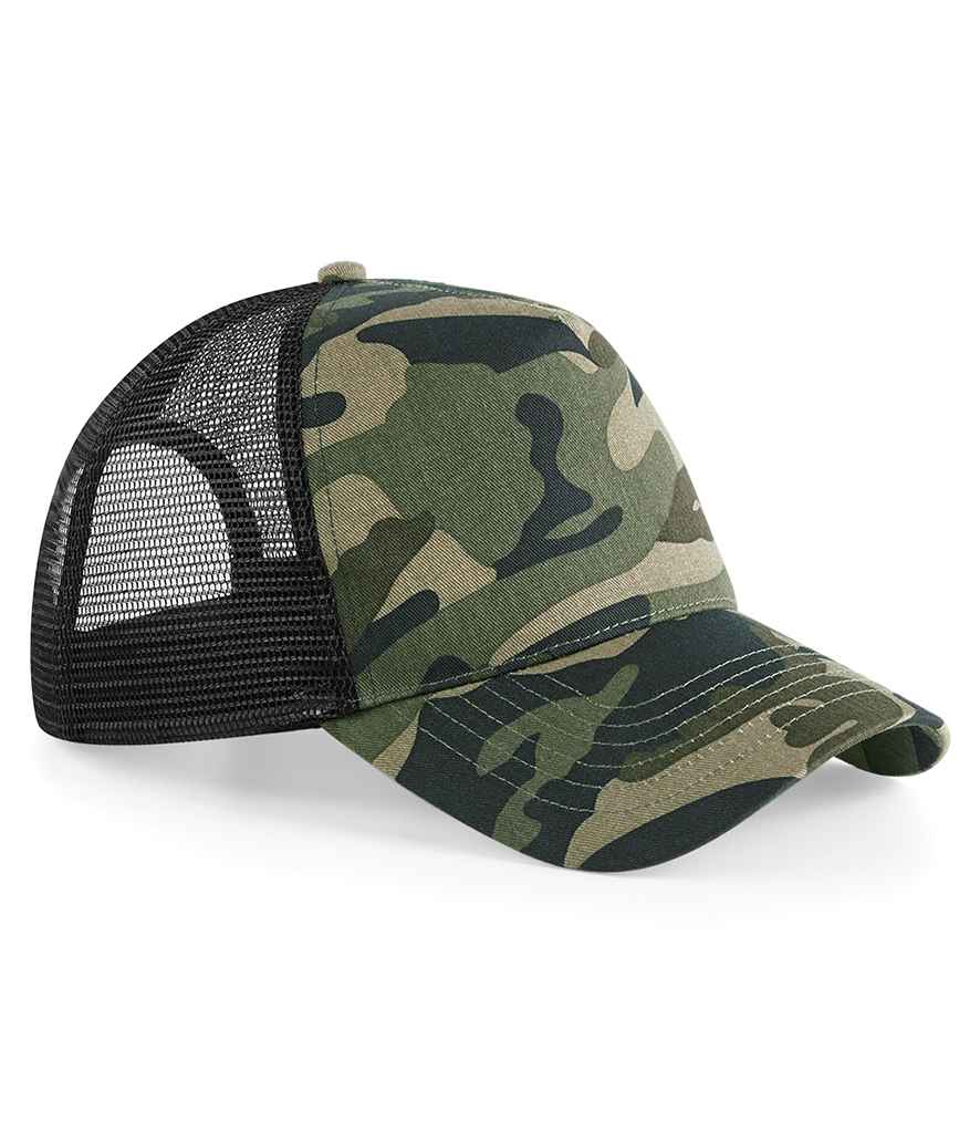 Beechfield - Camo Snapback Trucker Cap - BB694 JUN ONE
