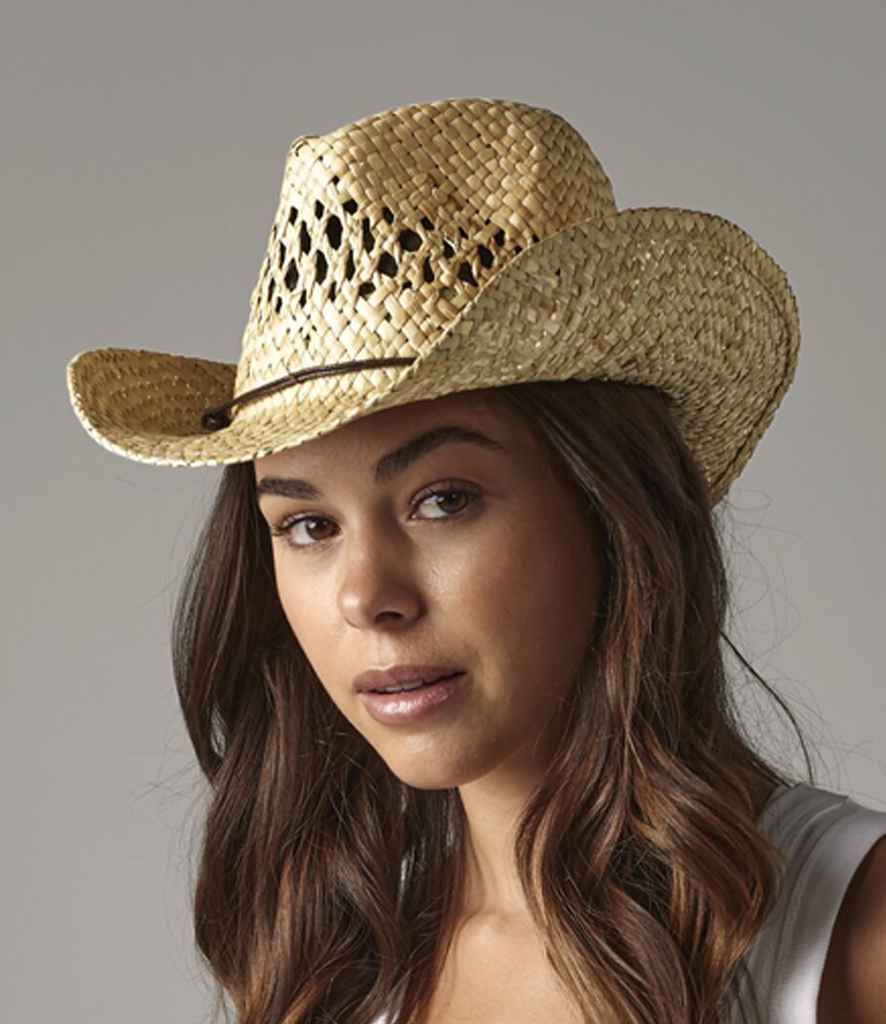Beechfield - Straw Cowboy Hat