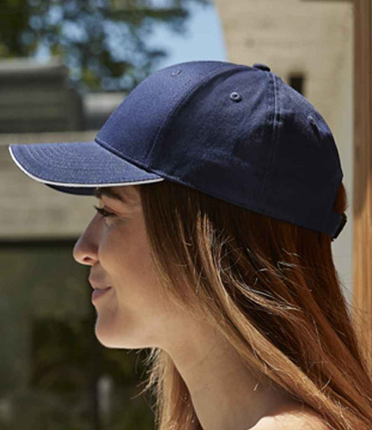 Beechfield - EarthAware® Classic Organic Cotton 6 Panel Sandwich Peak Cap
