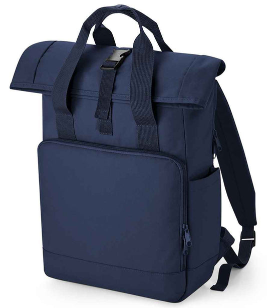 BagBase - Recycled Twin Handle Roll-Top Laptop Backpack