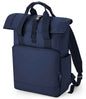 BagBase - Recycled Twin Handle Roll-Top Laptop Backpack - Pierre Francis