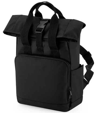 BagBase - Recycled Mini Twin Handle Roll-Top Backpack