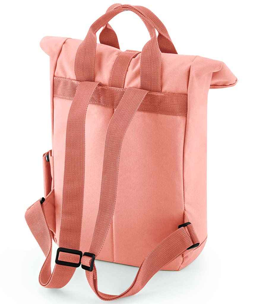 BagBase - Recycled Mini Twin Handle Roll-Top Backpack - Pierre Francis