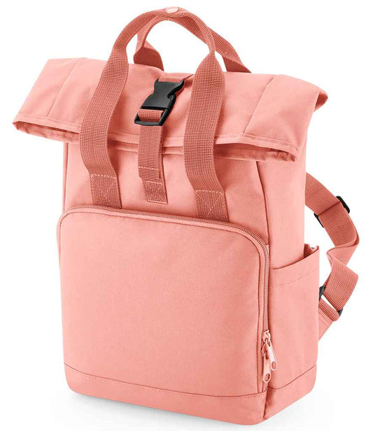BagBase - Recycled Mini Twin Handle Roll-Top Backpack
