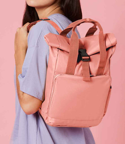 BagBase - Recycled Mini Twin Handle Roll-Top Backpack
