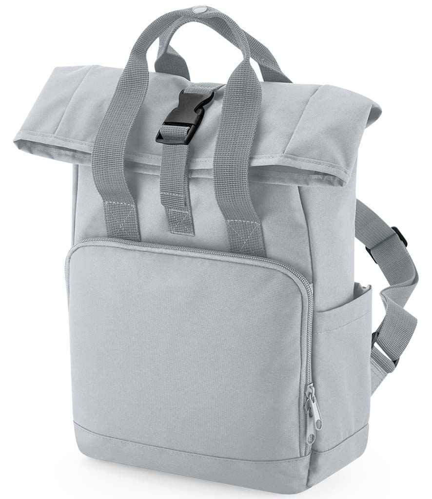BagBase - Recycled Mini Twin Handle Roll-Top Backpack - Pierre Francis