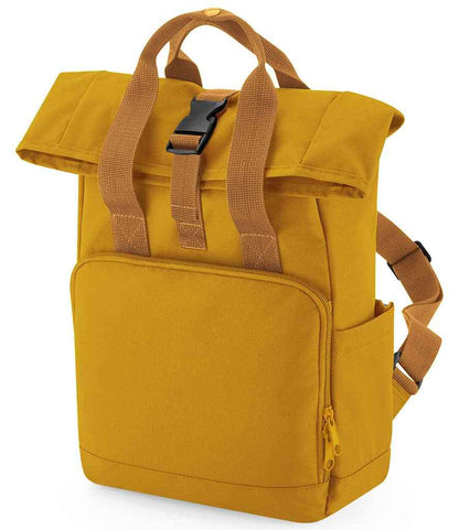 BagBase - Recycled Mini Twin Handle Roll-Top Backpack