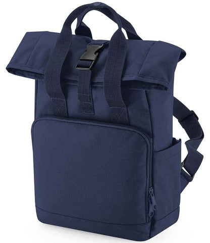 BagBase - Recycled Mini Twin Handle Roll-Top Backpack