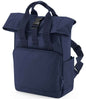 BagBase - Recycled Mini Twin Handle Roll-Top Backpack
