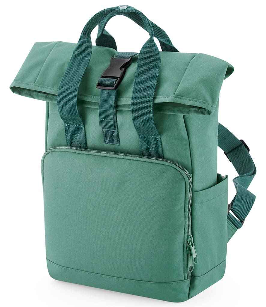 BagBase - Recycled Mini Twin Handle Roll-Top Backpack