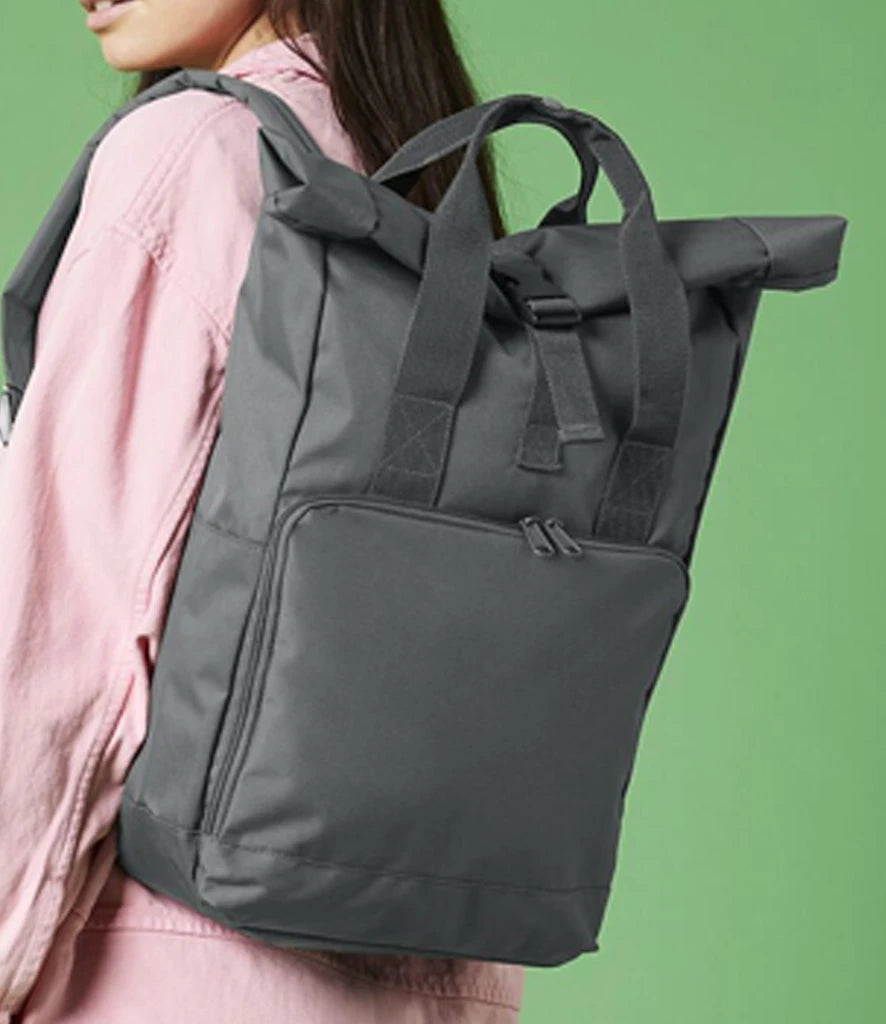 BagBase - Twin Handle Roll-Top Backpack - Pierre Francis