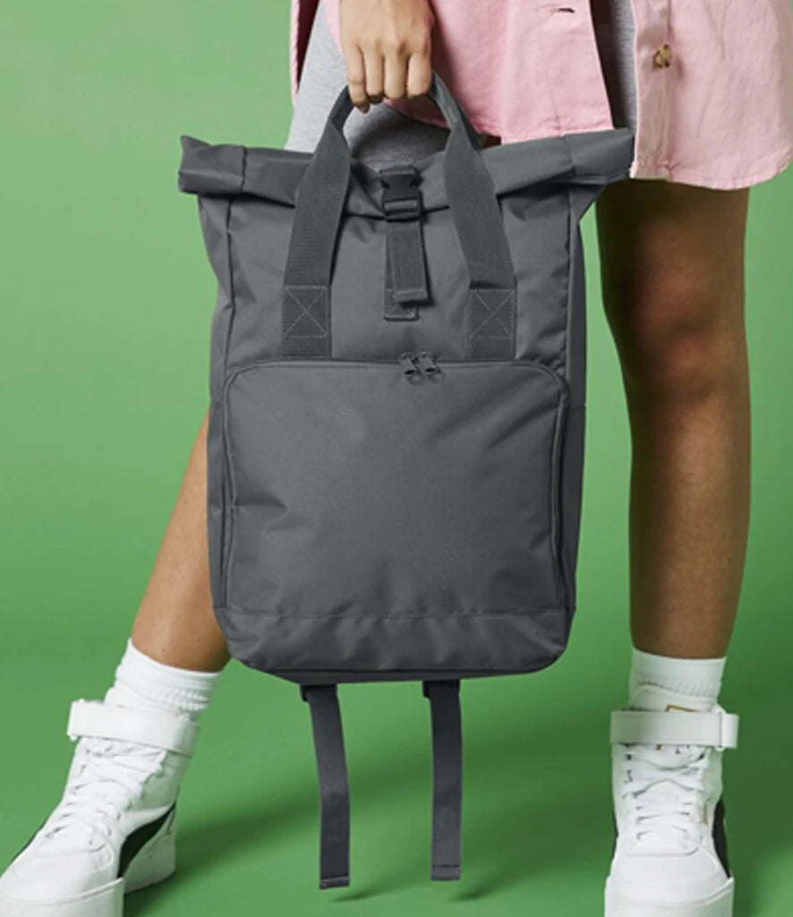 BagBase - Twin Handle Roll-Top Backpack - Pierre Francis