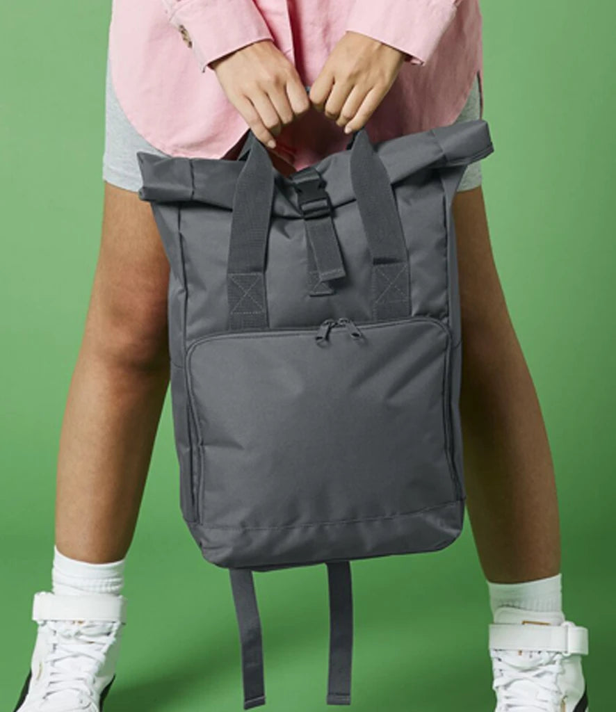 BagBase - Twin Handle Roll-Top Backpack - Pierre Francis