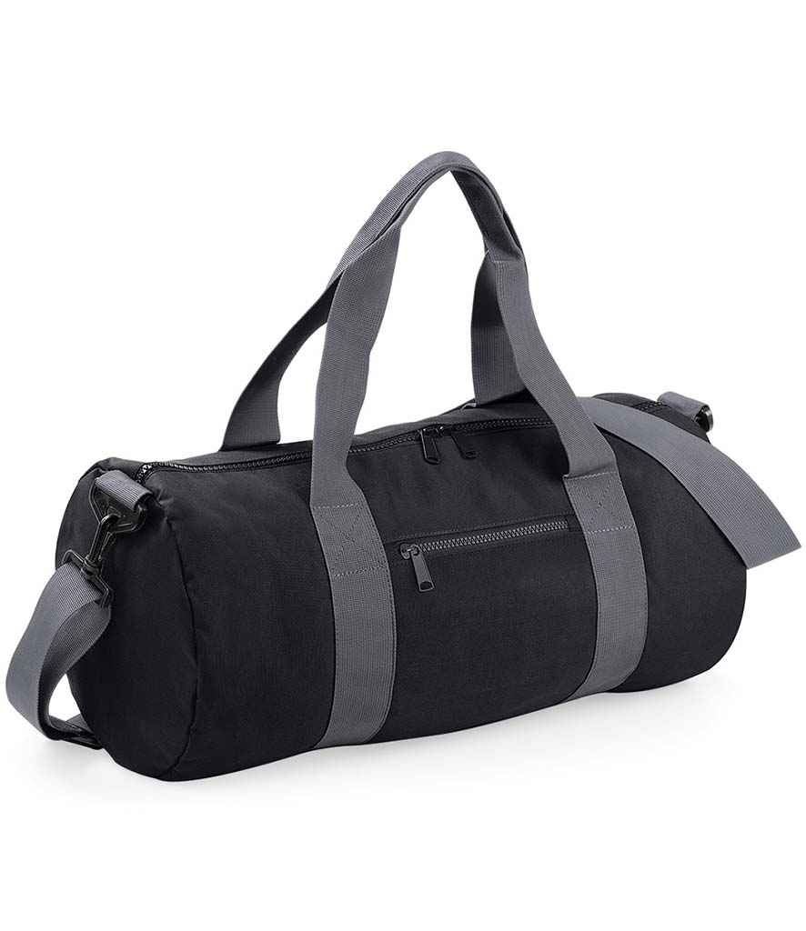 BagBase - Original Barrel Bag - BG140 BK/GY ONE