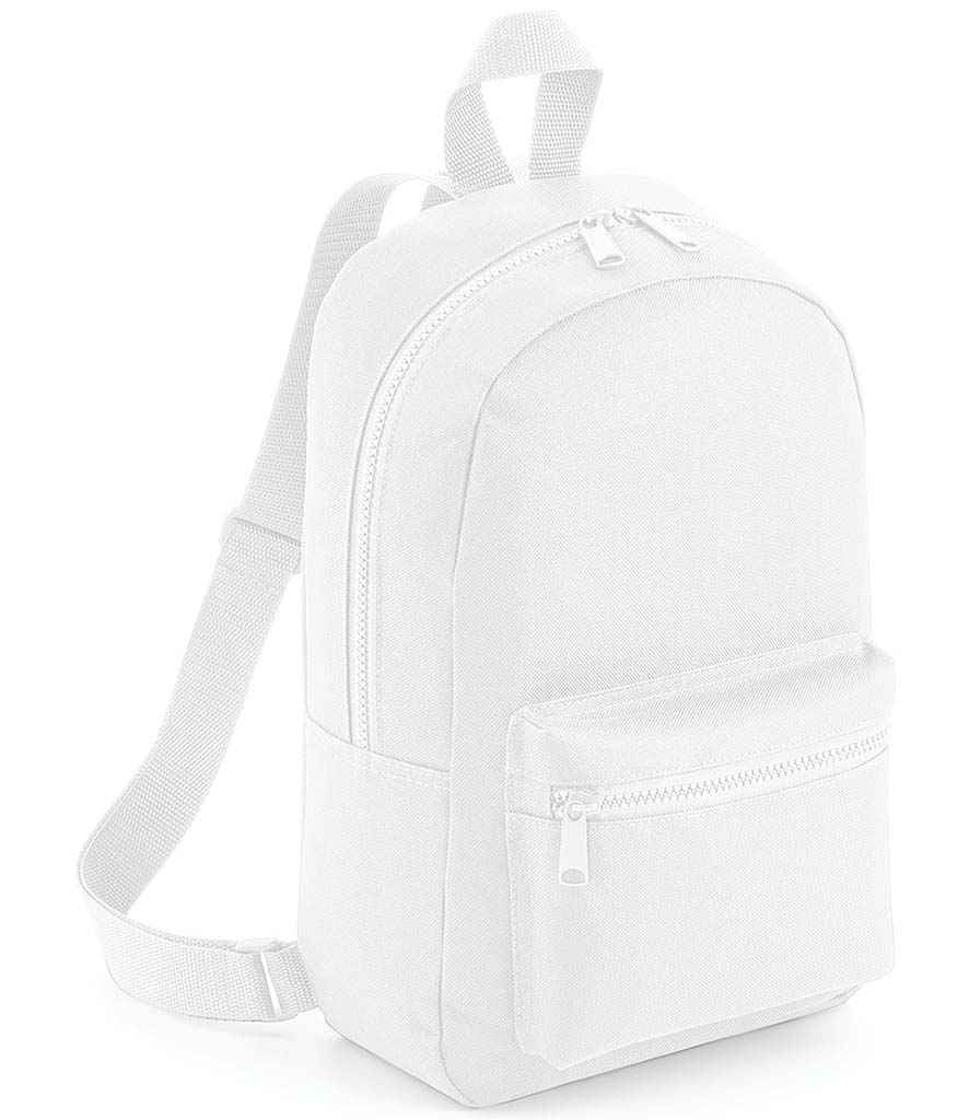 BagBase - Mini Essential Fashion Backpack - BG153 WHI ONE