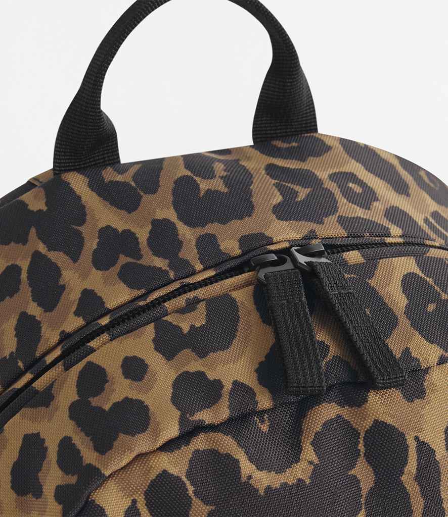 BagBase - Leopard Print Mini Backpack