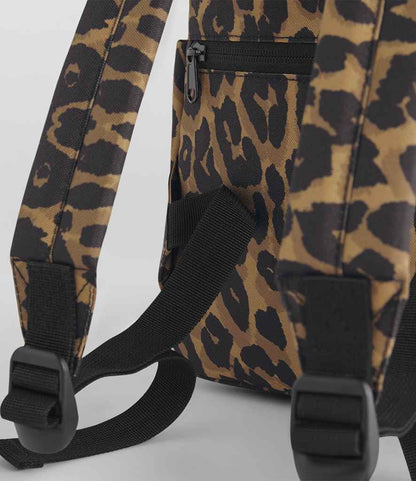 BagBase - Leopard Print Mini Backpack