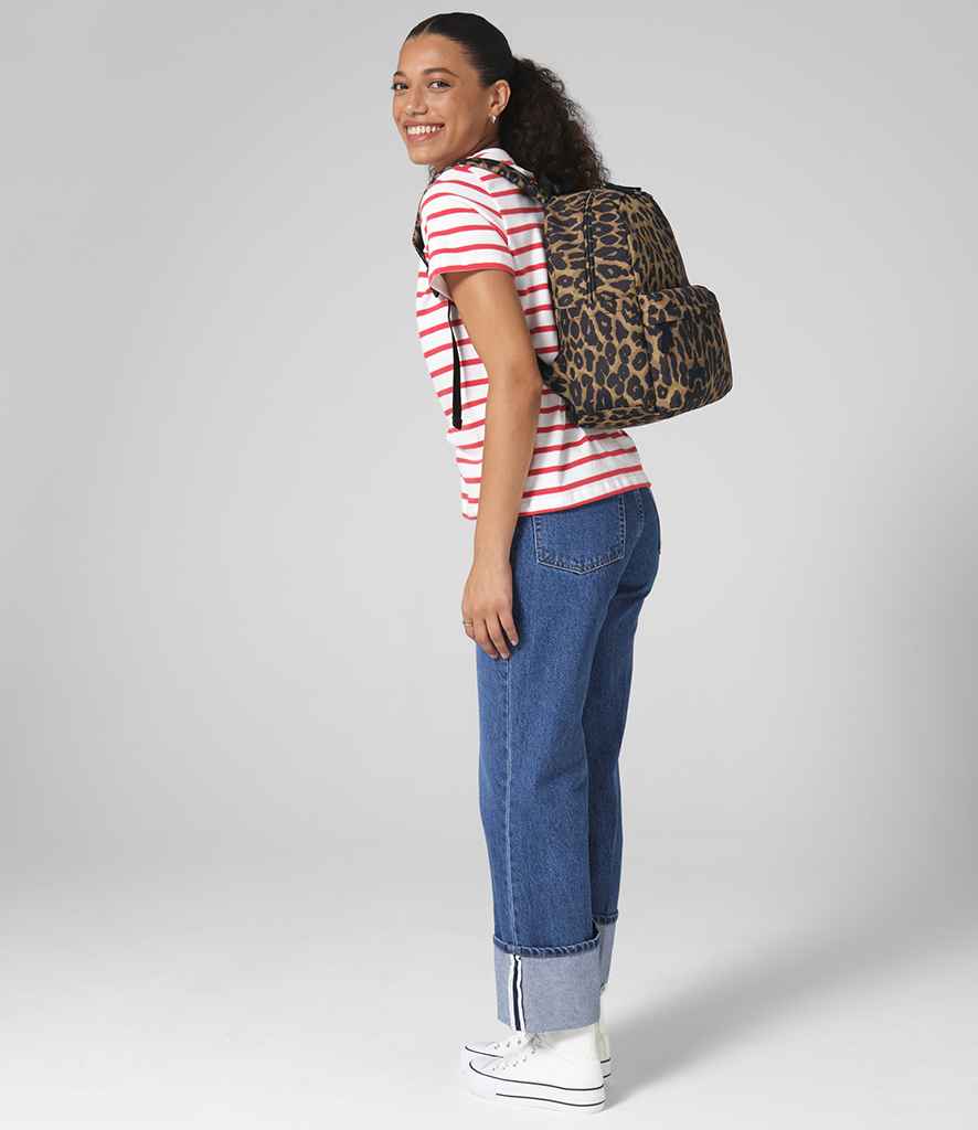 BagBase - Leopard Print Mini Backpack - BG195S LPD ONE