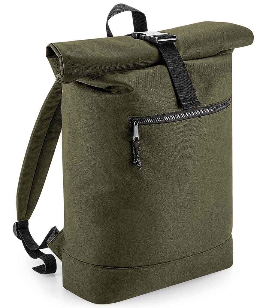 BagBase - Recycled Roll-Top Backpack - Pierre Francis