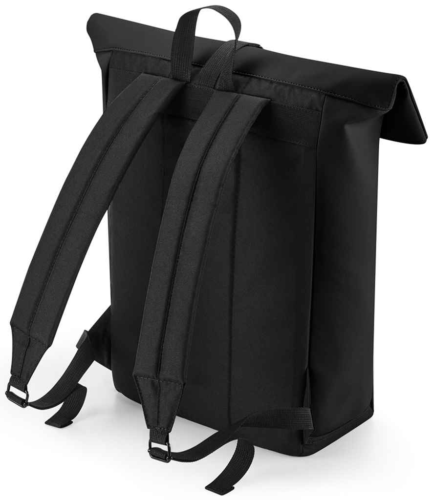 BagBase - Matte PU Roll-Top Backpack - Pierre Francis
