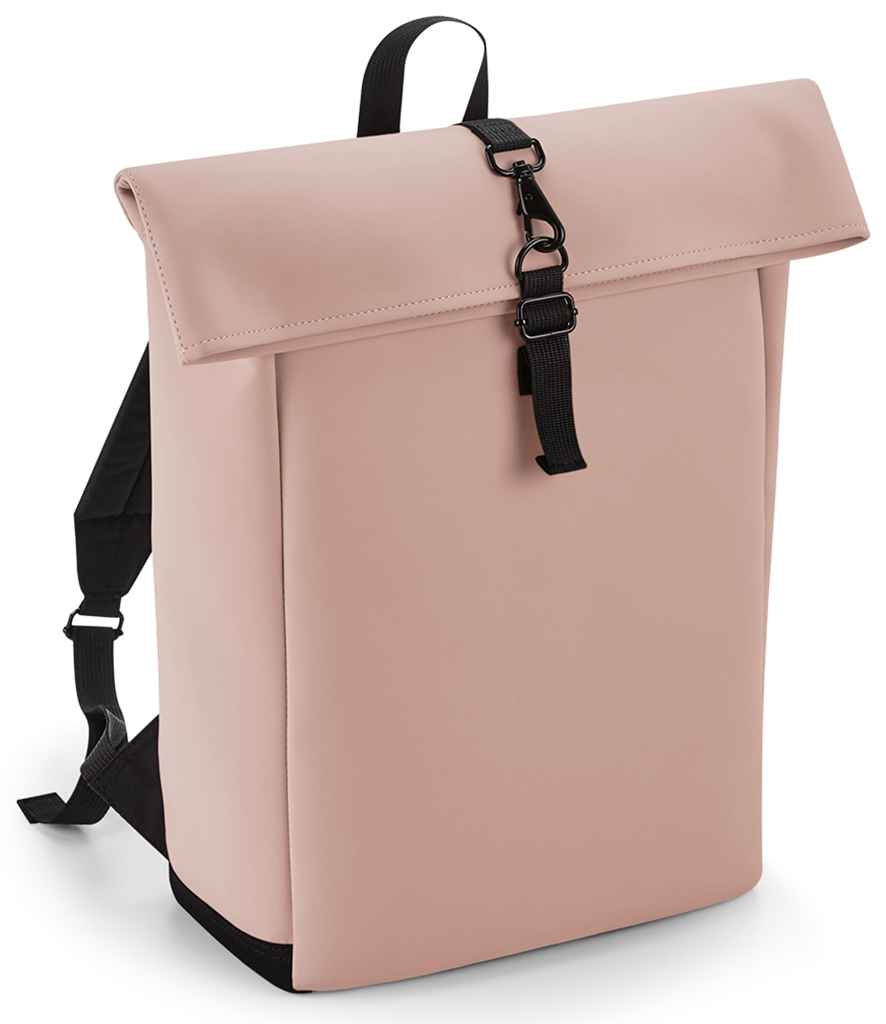 BagBase - Matte PU Roll-Top Backpack - Pierre Francis