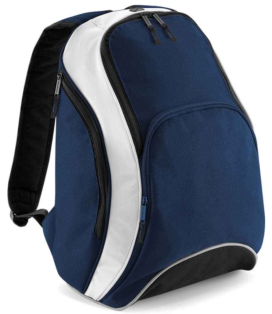 BagBase - Teamwear Backpack - BG571 FN/WH ONE