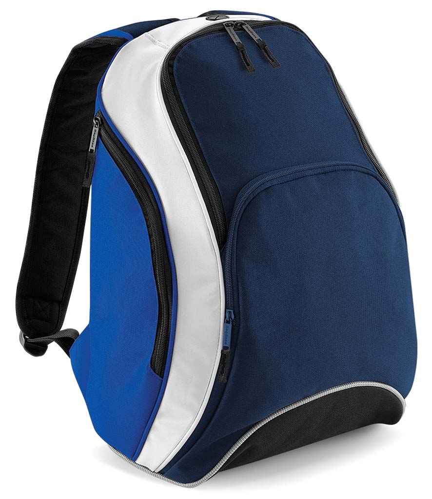 BagBase - Teamwear Backpack - BG571 N-R-W ONE