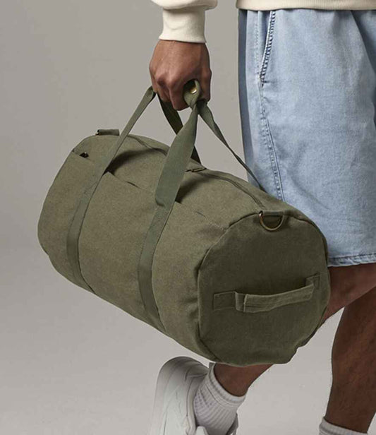 BagBase Vintage Canvas Barrel Bag - Pierre Francis