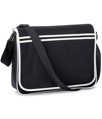BagBase - Retro Messenger - BG71 BK/WH ONE