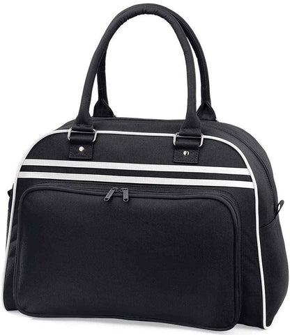 BagBase - Retro Bowling Bag - BG75 BK/WH ONE
