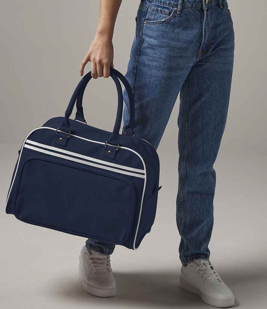 BagBase - Retro Bowling Bag - BG75 FN/WH ONE