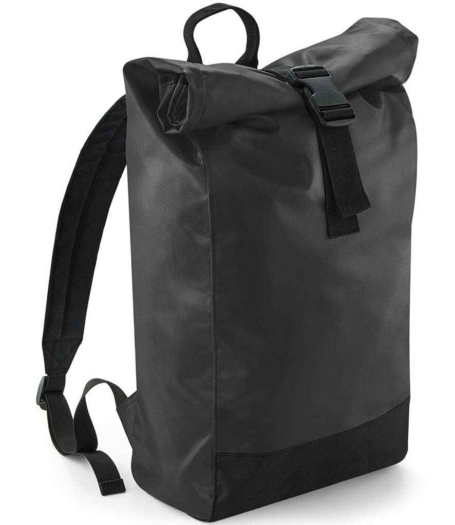 BagBase - Tarp Roll-Top Backpack - BG815 BLK ONE