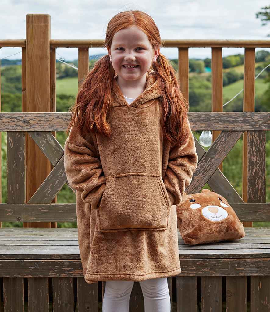 Brand Lab - Kids Character Cushion Hooded Blanket - Pierre Francis