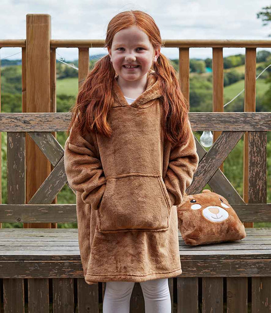 Brand Lab - Kids Character Cushion Hooded Blanket - Pierre Francis