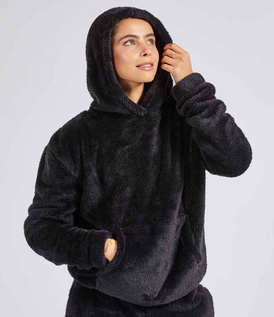 Brand Lab - Unisex Fluffy Fleece Hoodie - BH201 BLK S