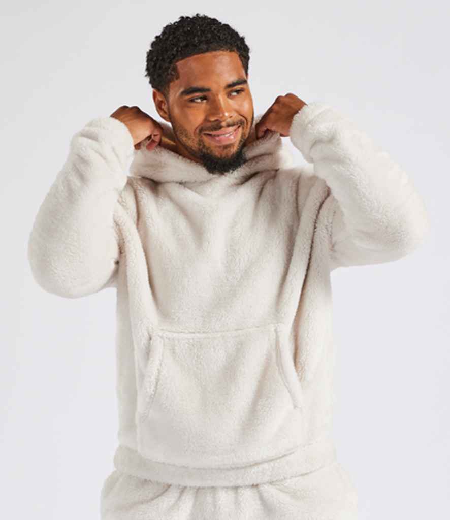 Brand Lab - Unisex Fluffy Fleece Hoodie - BH201 NAT S