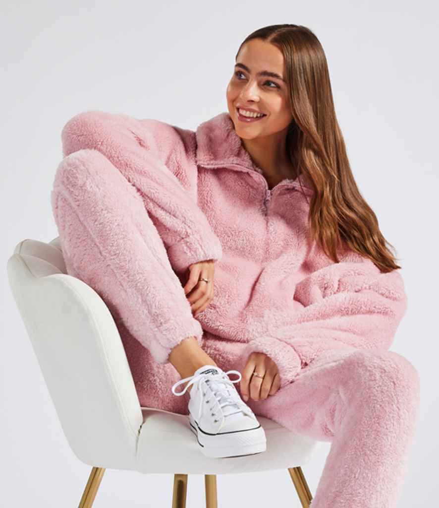 Brand Lab - Ladies Fluffy 1/4 Zip Fleece - BH202 BLP S