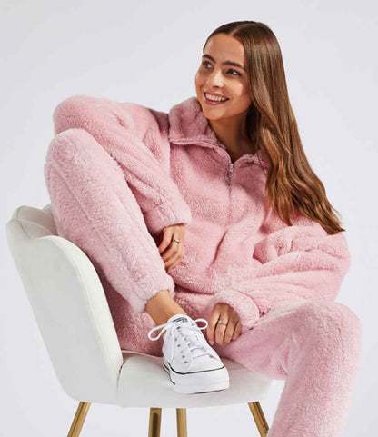 Brand Lab - Ladies Fluffy 1/4 Zip Fleece - BH202 BLP S