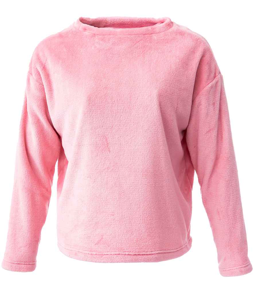 Brand Lab - Ladies Plush Fleece Crew Neck Sweatshirt - Pierre Francis