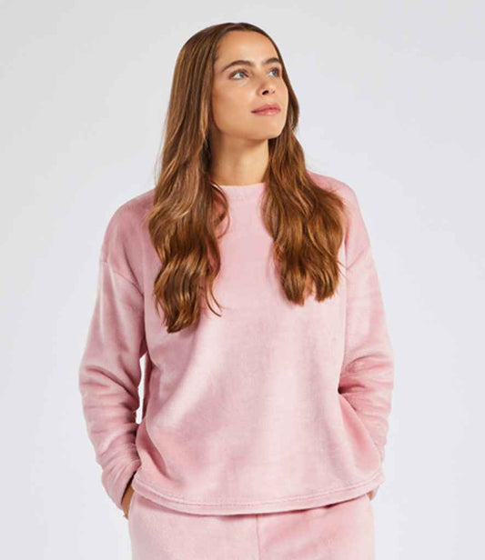 Brand Lab - Ladies Plush Fleece Crew Neck Sweatshirt - Pierre Francis