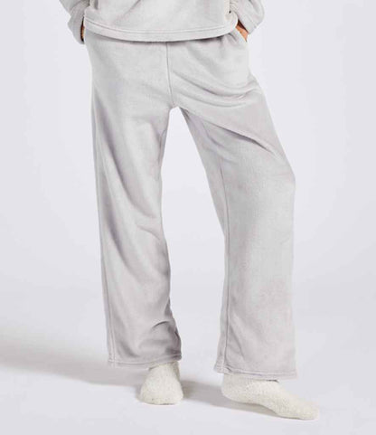 Brand Lab - Ladies Plush Fleece Lounge Trousers - BH211 SIL 8-10