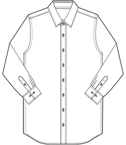 Brook Taverner - Pisa Long Sleeve Slim Fit Shirt - Pierre Francis