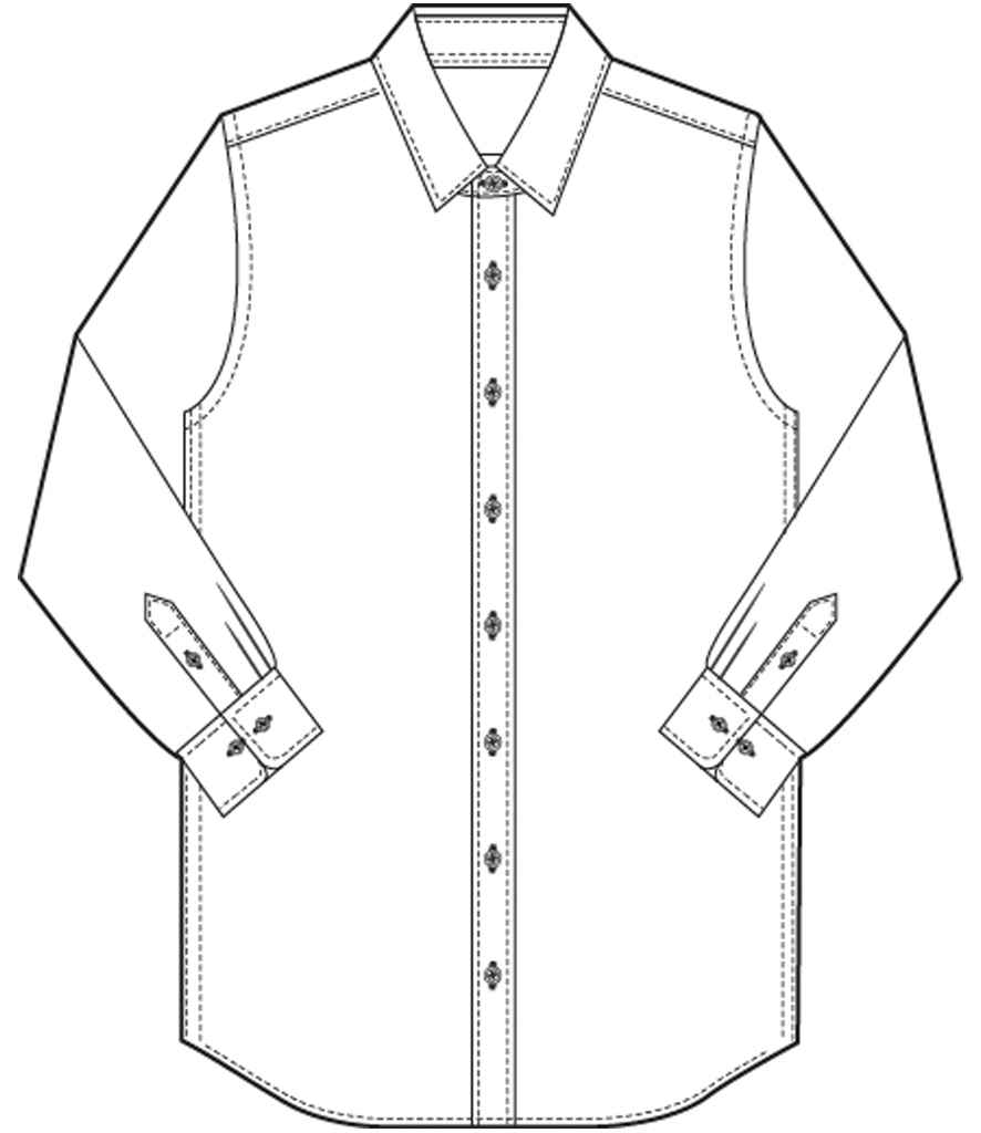 Brook Taverner - Pisa Long Sleeve Slim Fit Shirt