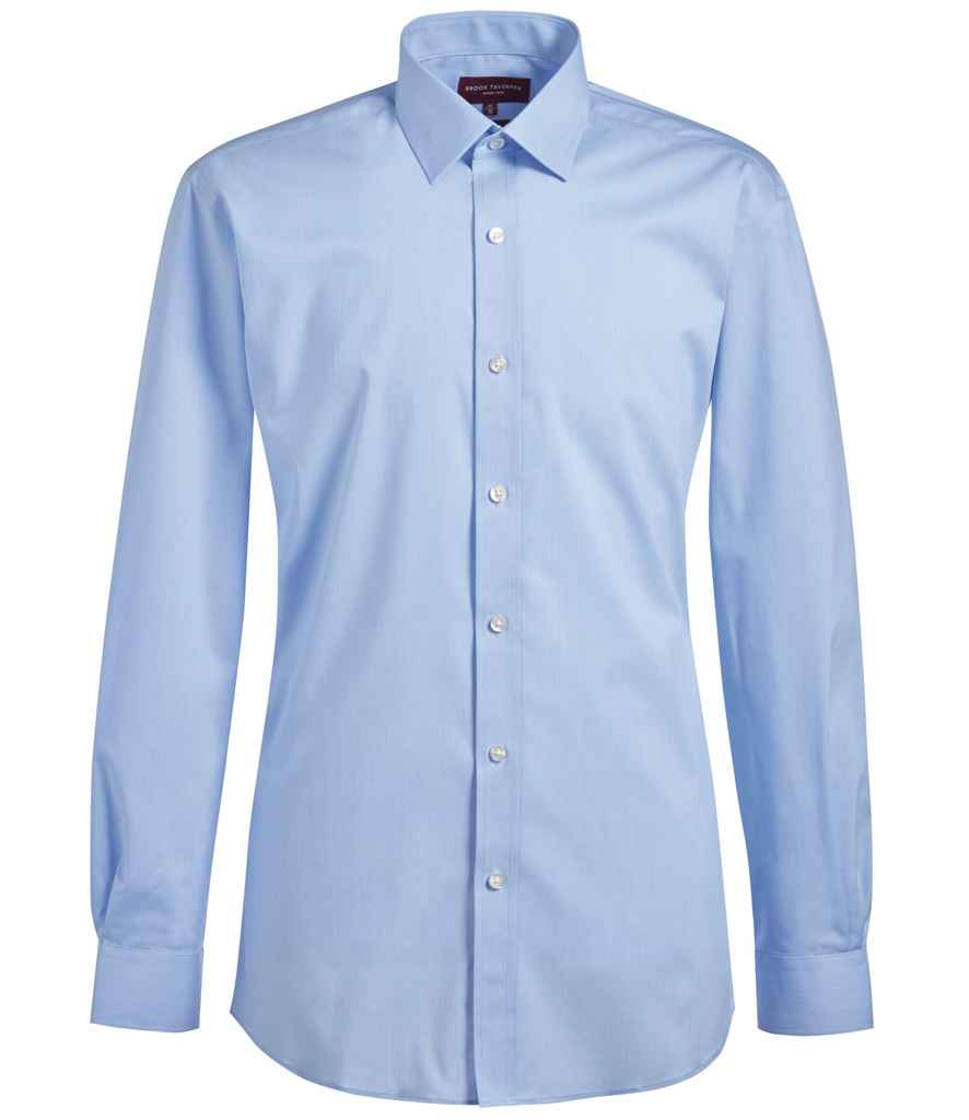 Brook Taverner - Pisa Long Sleeve Slim Fit Shirt - BK130 SKY 14.5