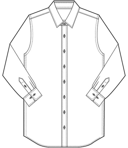 Brook Taverner - Pisa Long Sleeve Slim Fit Shirt - Pierre Francis