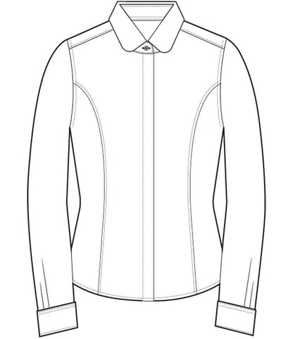 Brook Taverner - Ladies Trevi Long Sleeve Poplin Shirt - Pierre Francis
